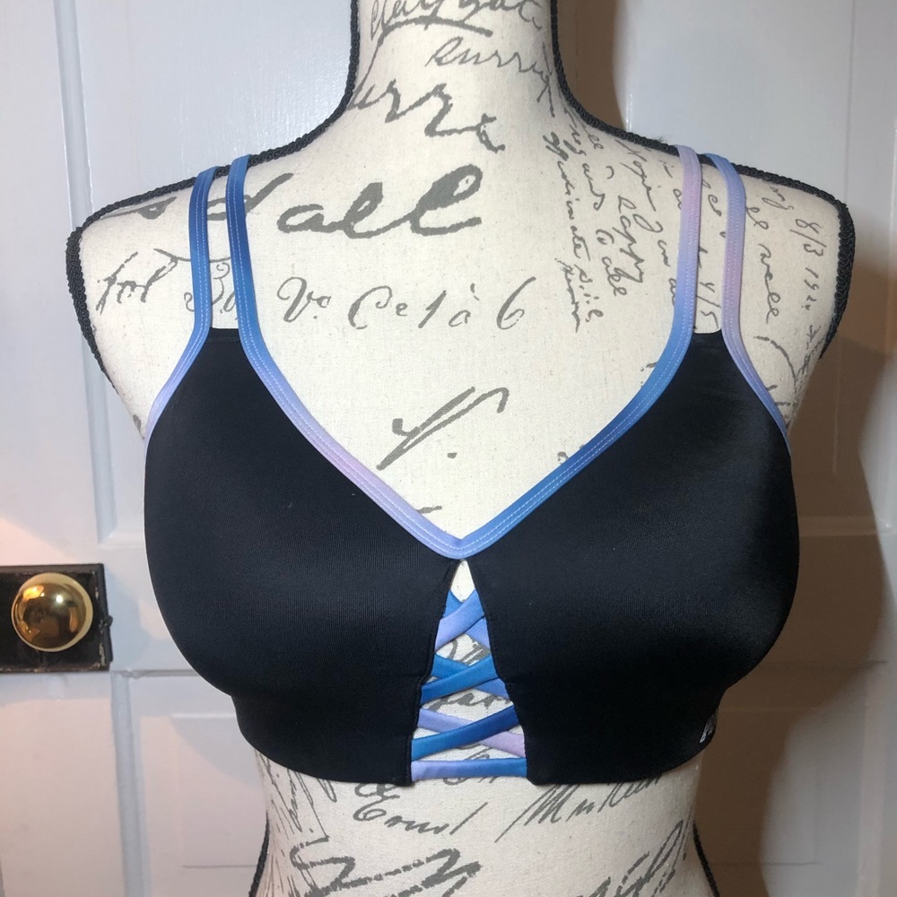 Small ULTIMATE push-up PINK racer back sports bra